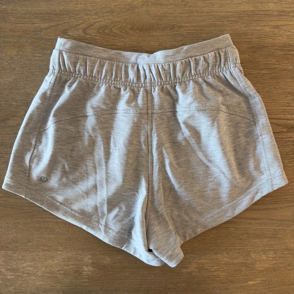 Lululemon‎ Inner Glow High Rise Short 3"-heathered grey-Modal #W7BB5S-Size 2 - Picture 10 of 12